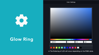 Glow Ring : the recommended settings